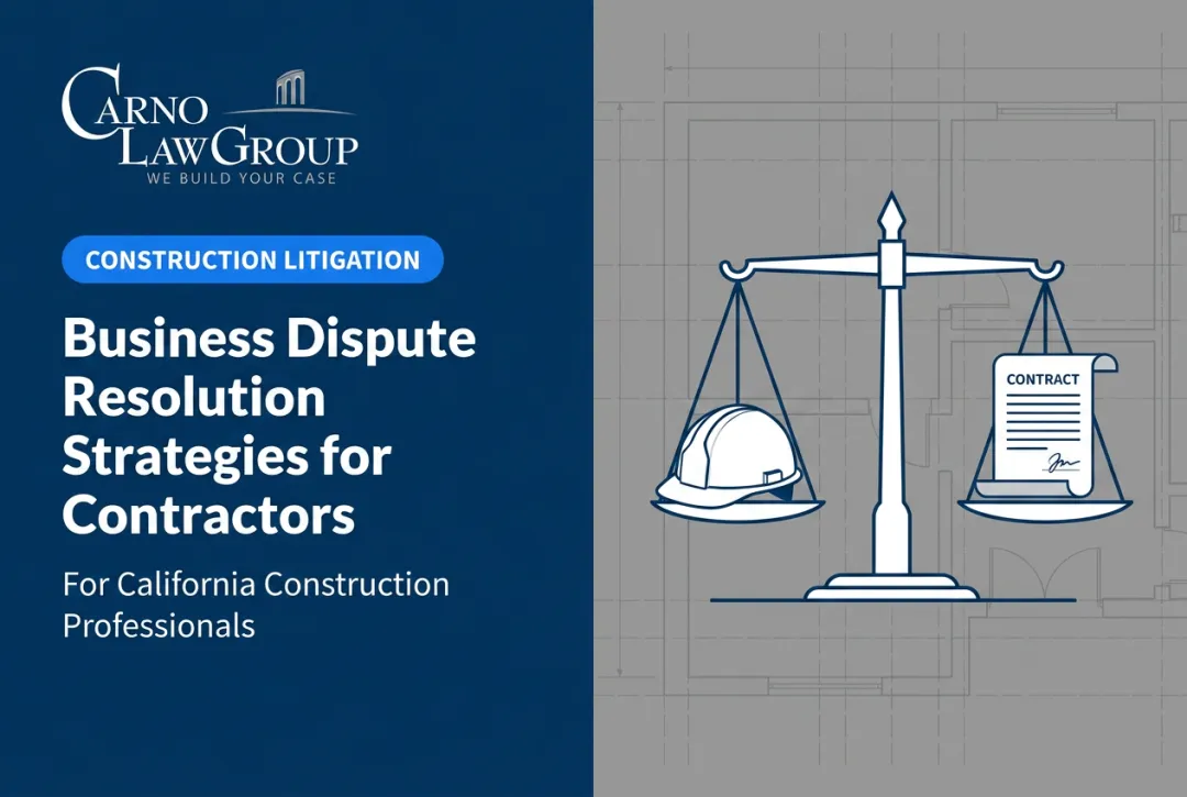 Business Dispute Resolution Strategies for Contractors