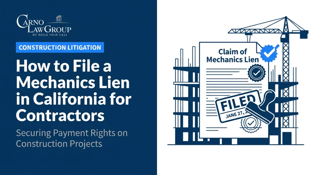 How to File a Mechanics Lien in California for Contractors