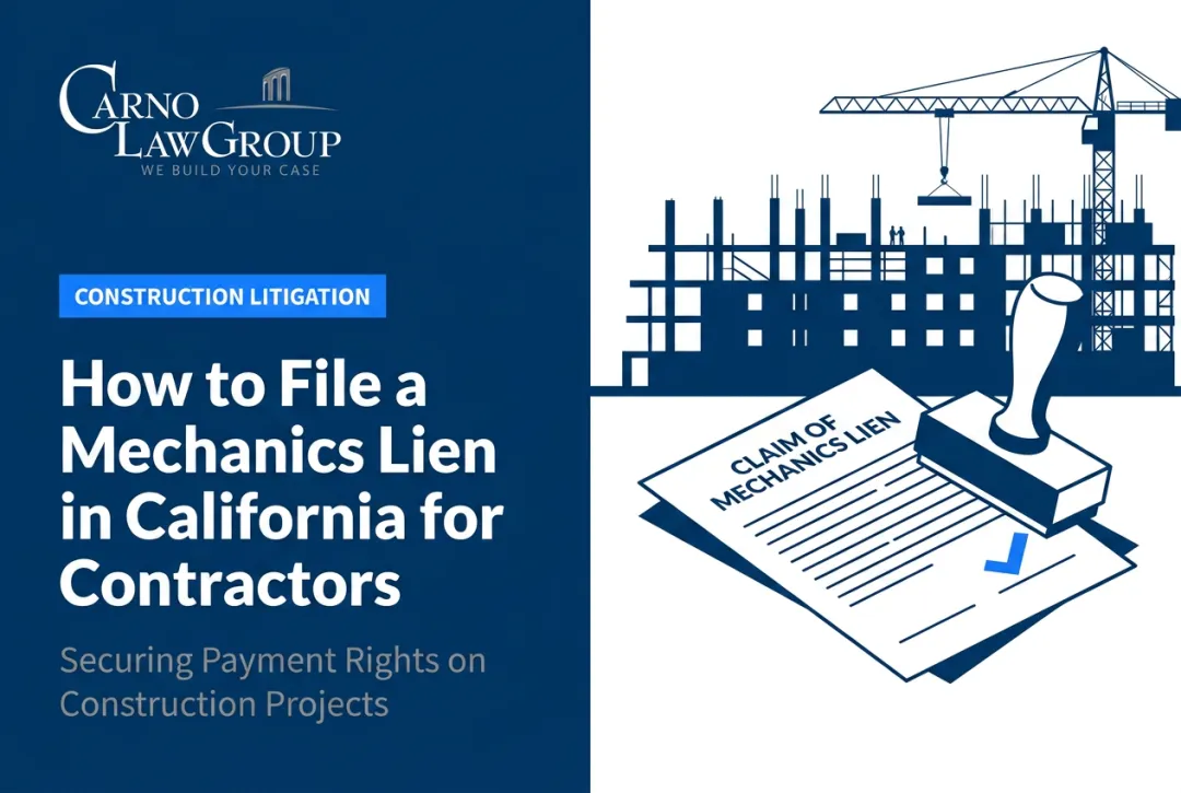 How to File a Mechanics Lien in California for Contractors