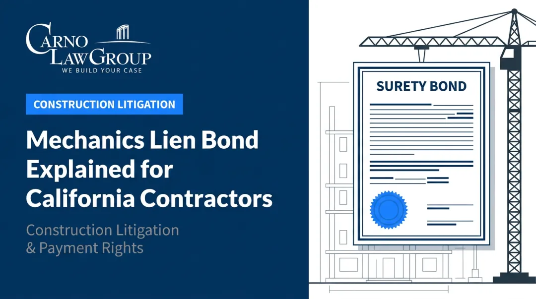 Mechanics Lien Bond Explained for California Contractors