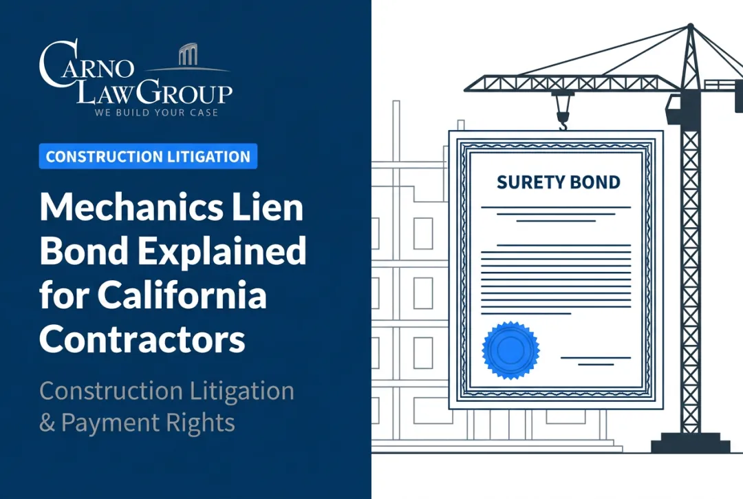 Mechanics Lien Bond Explained for California Contractors