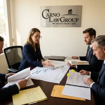 Attorney preparing a construction litigation case