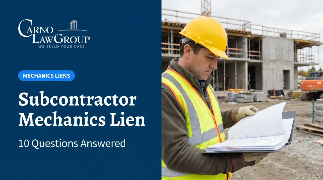 Subcontractor Mechanics Lien: 10 Questions Answered