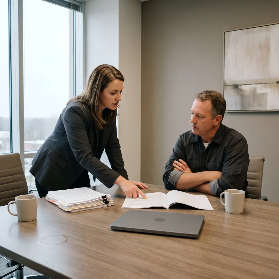 California construction litigation attorney reviewing project documents