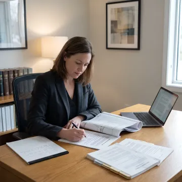 Attorney drafting construction contract