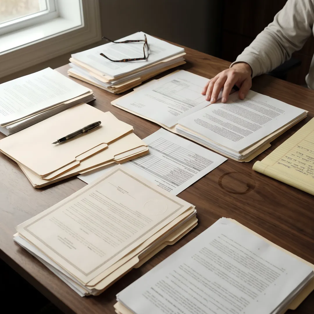 Construction claim documents organized for attorney review