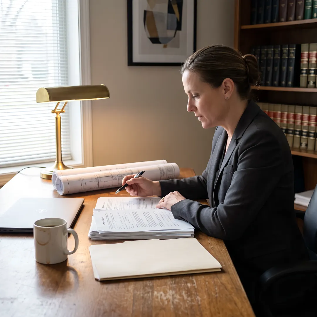 Attorney handling an insurance claim for a contractor