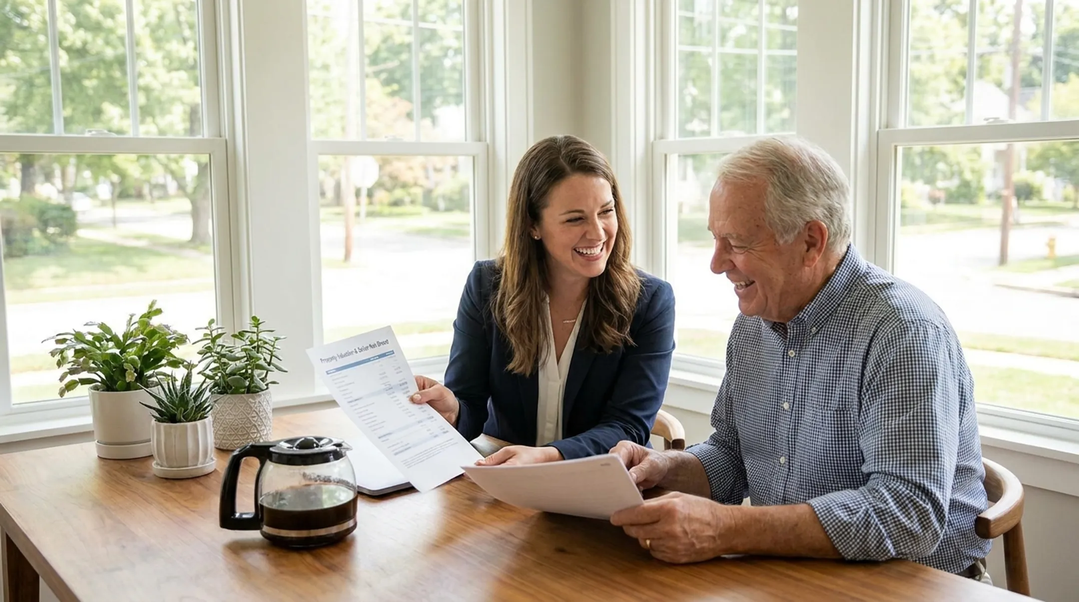 Local real estate professional preparing a home valuation and seller net sheet