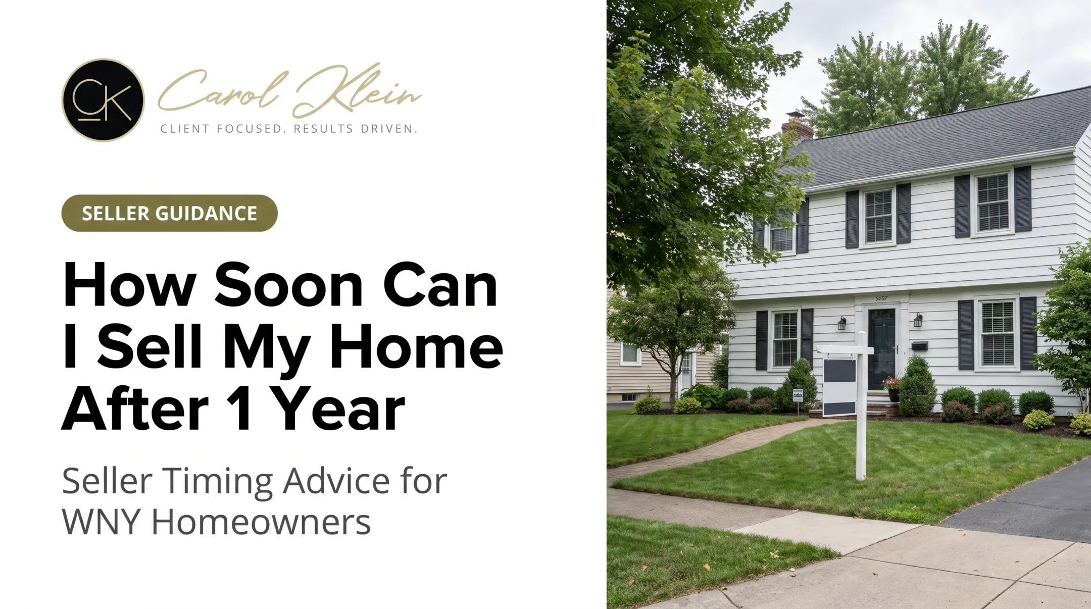 How Soon Can I Sell My Home After 1 Year