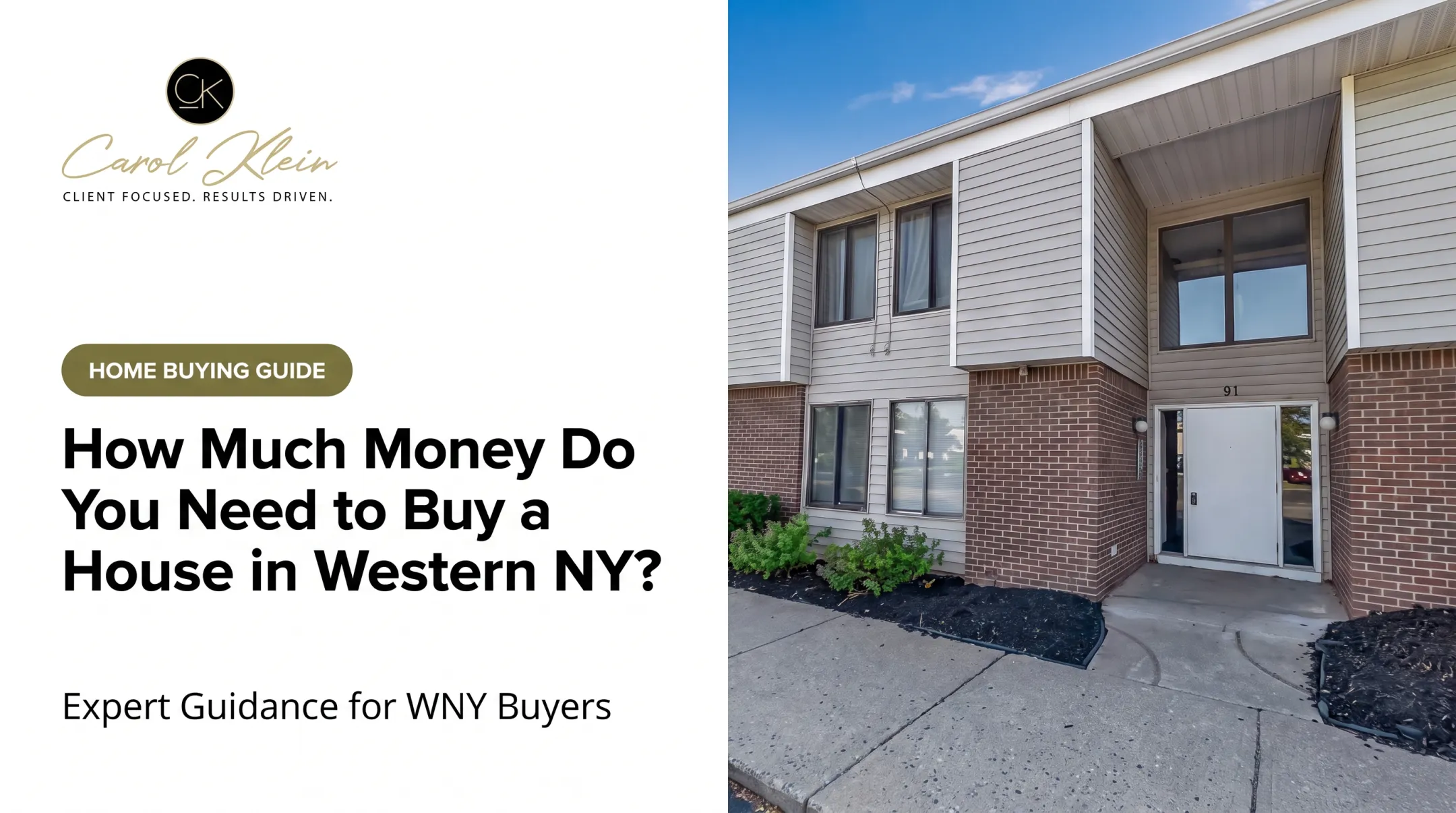 How Much Money Do You Need to Buy a House in Western NY?