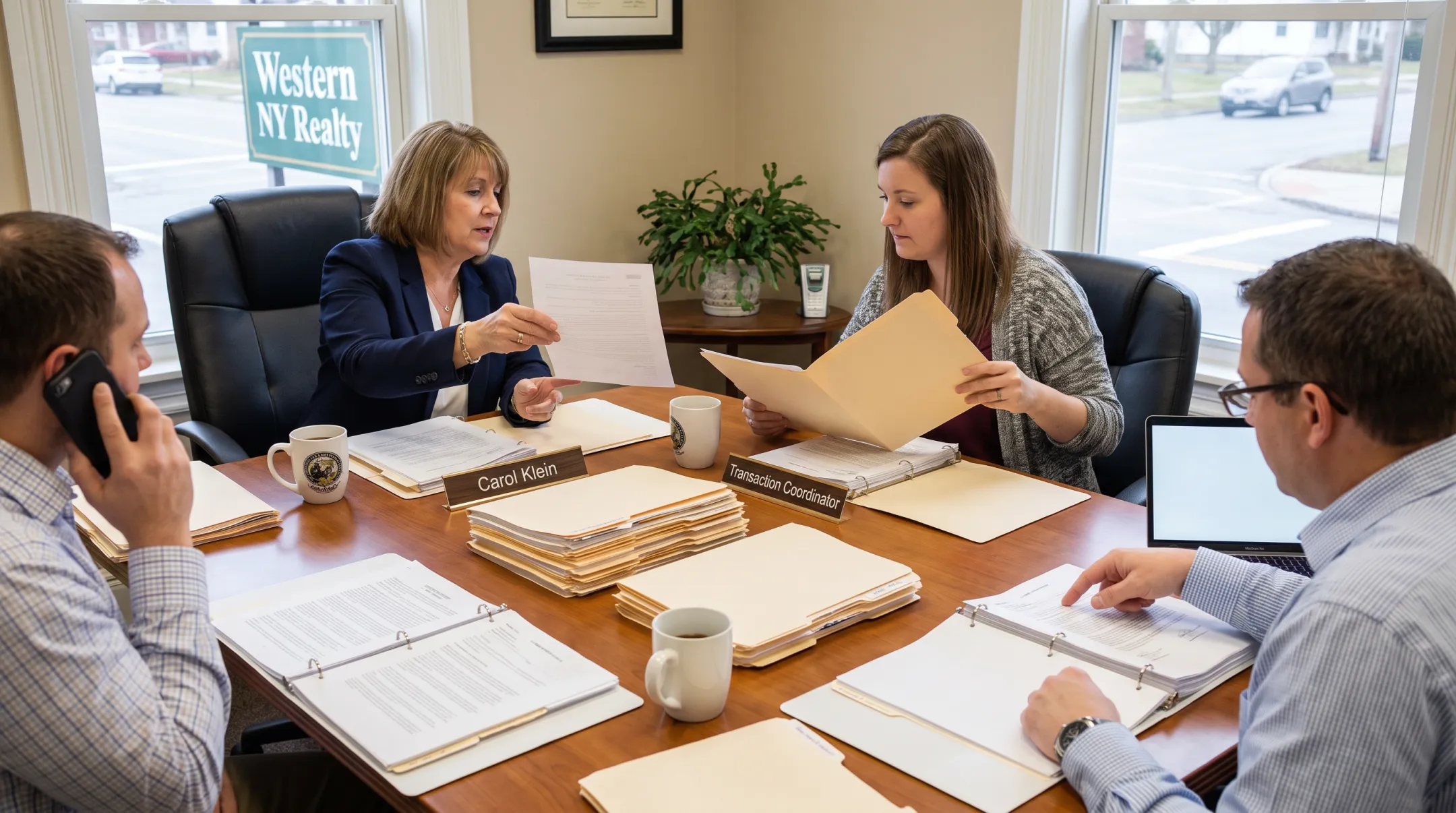 Western New York real estate team coordinating lien affected home sale