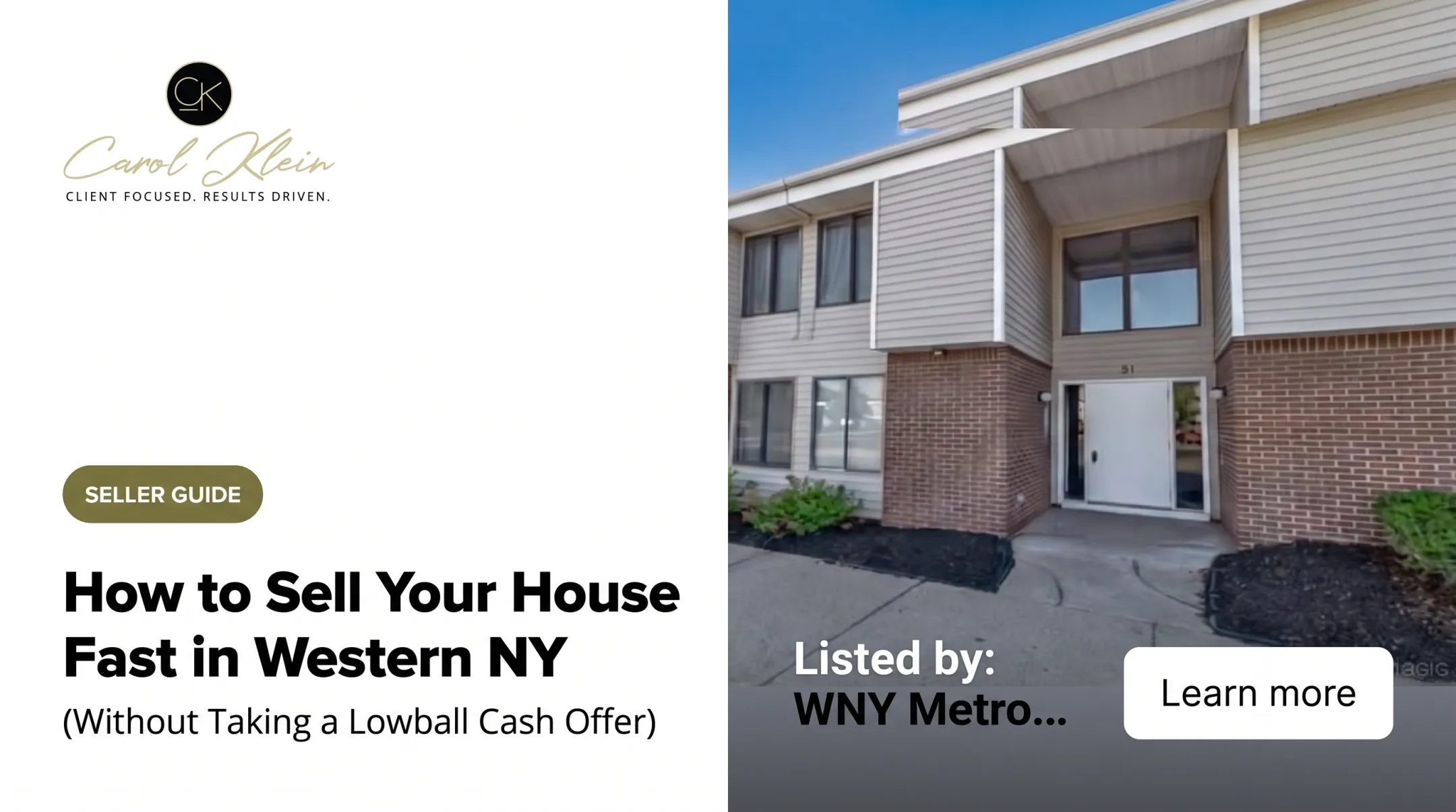 How to Sell Your House Fast in Western NY (Without Taking a Lowball Cash Offer)