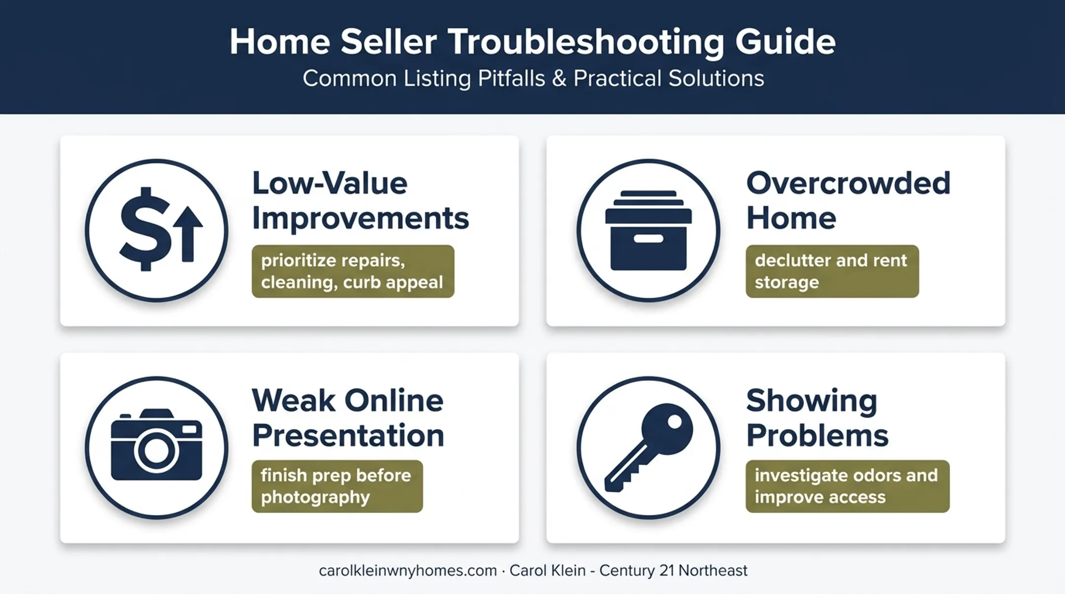 Four common home selling preparation mistakes and practical fixes