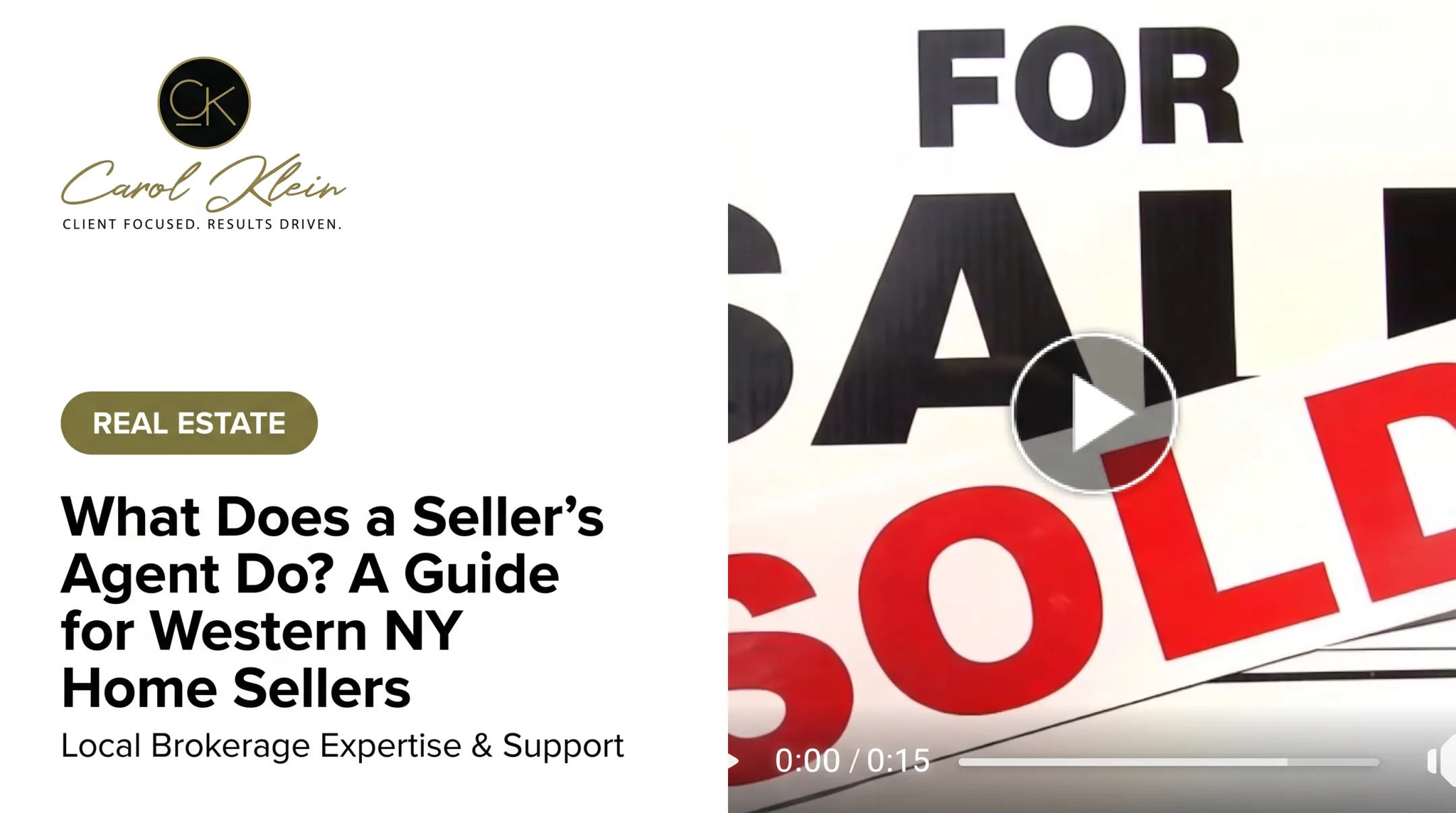 What Does a Seller's Agent Do? A Guide for Western NY Home Sellers