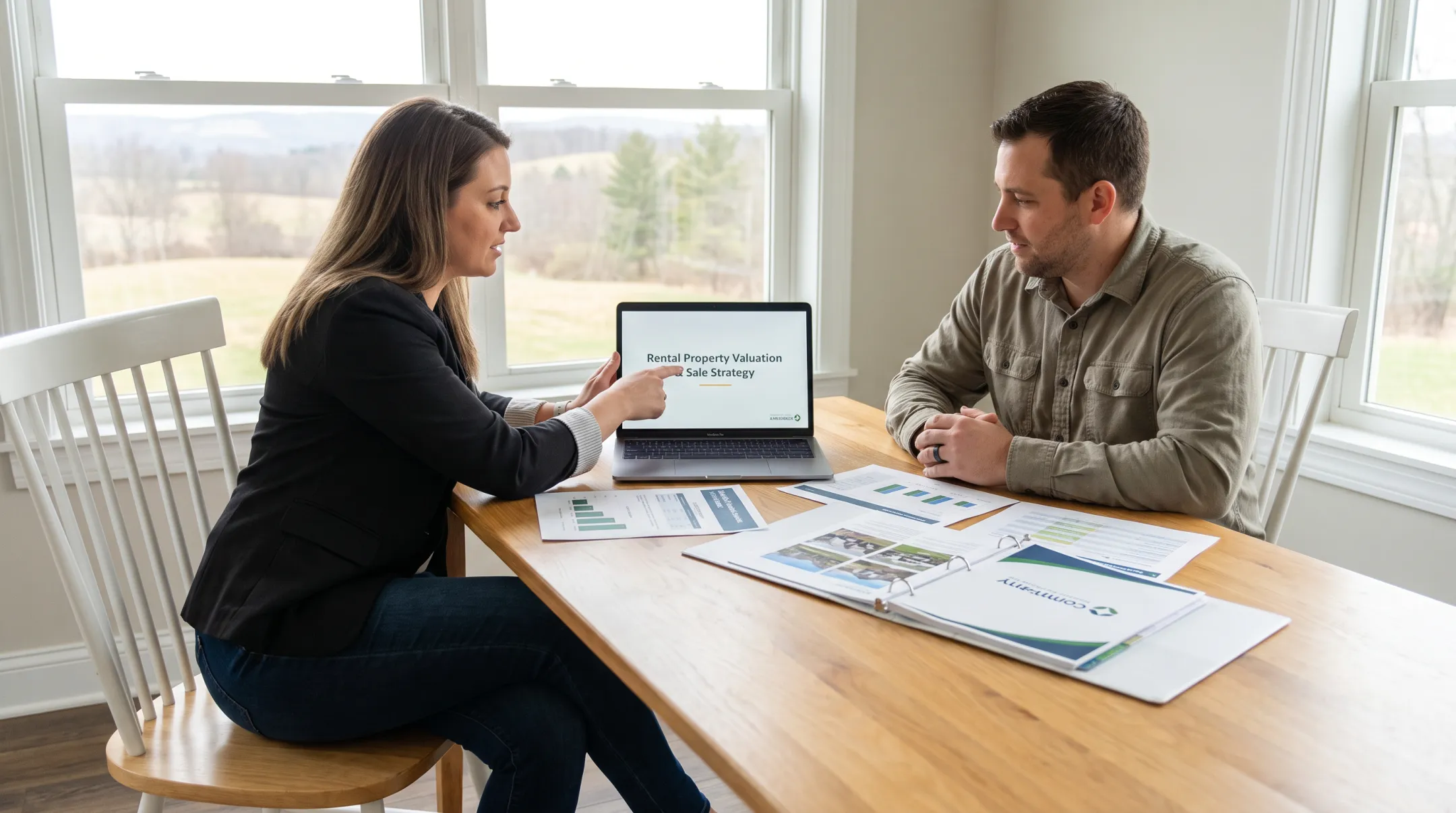 Western New York real estate agent discussing rental property sale strategy