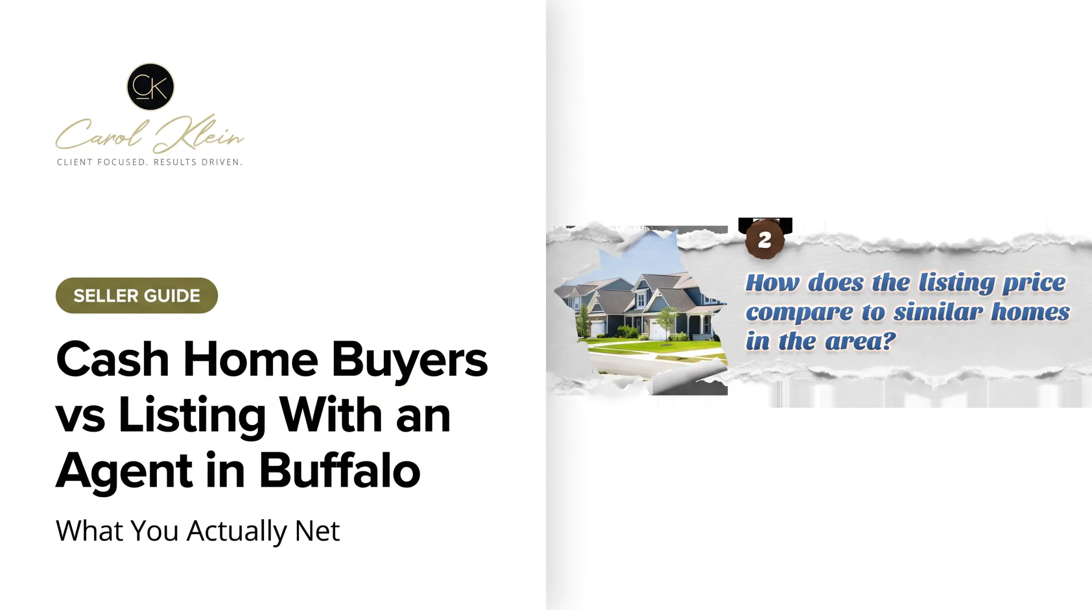 Cash Home Buyers vs Listing With an Agent in Buffalo: What You Actually Net