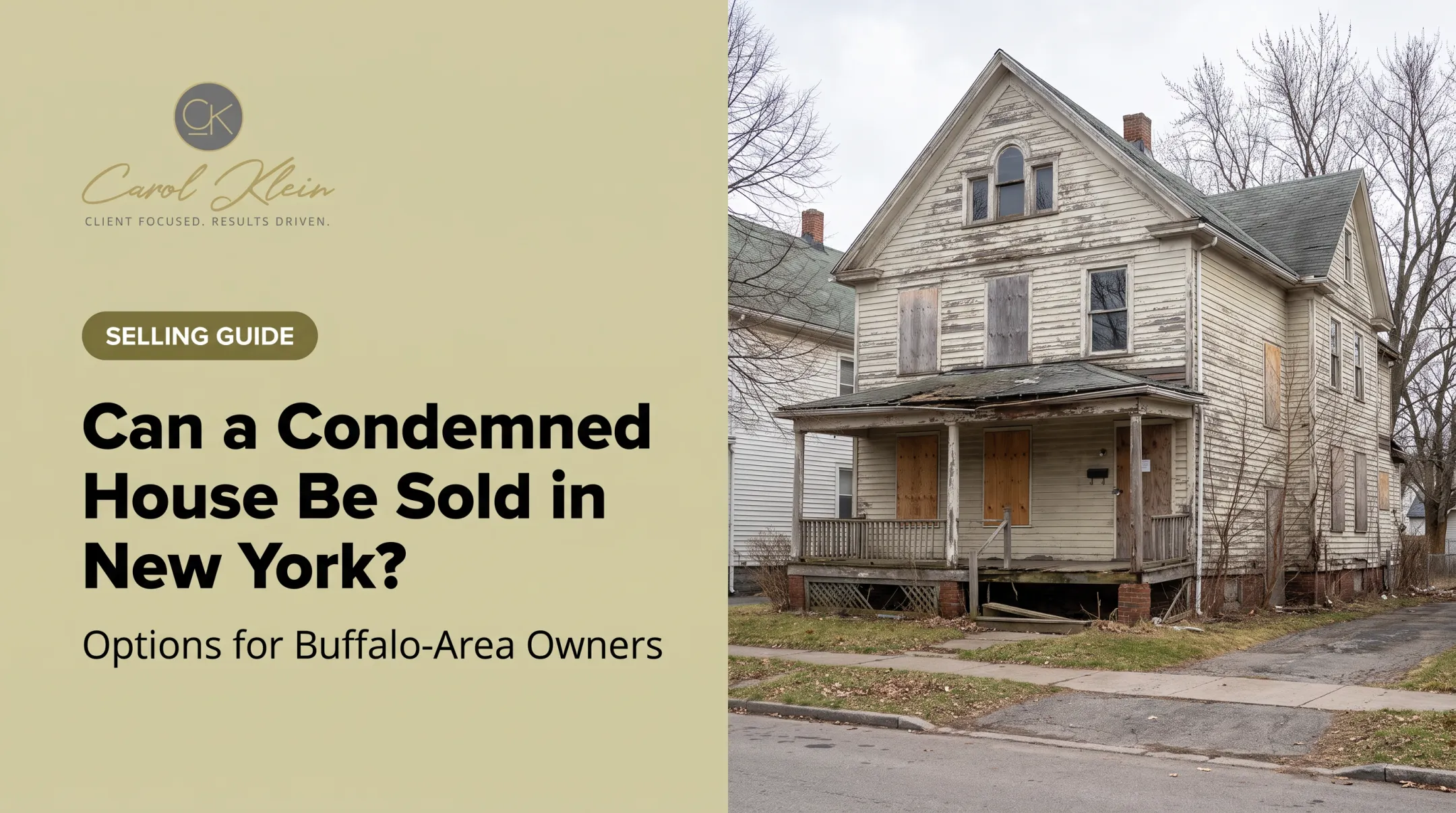 Can a Condemned House Be Sold in New York? Options for Buffalo-Area Owners