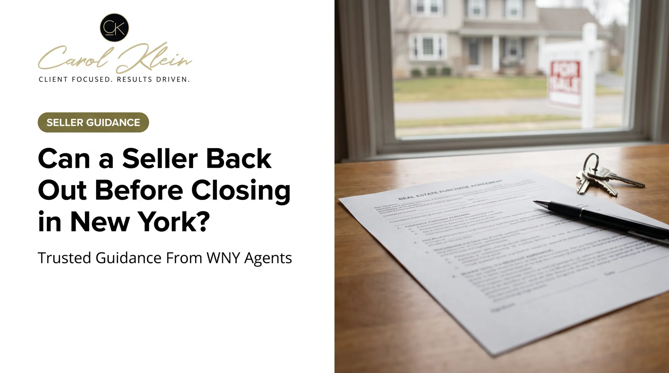 Can a Seller Back Out Before Closing in New York?