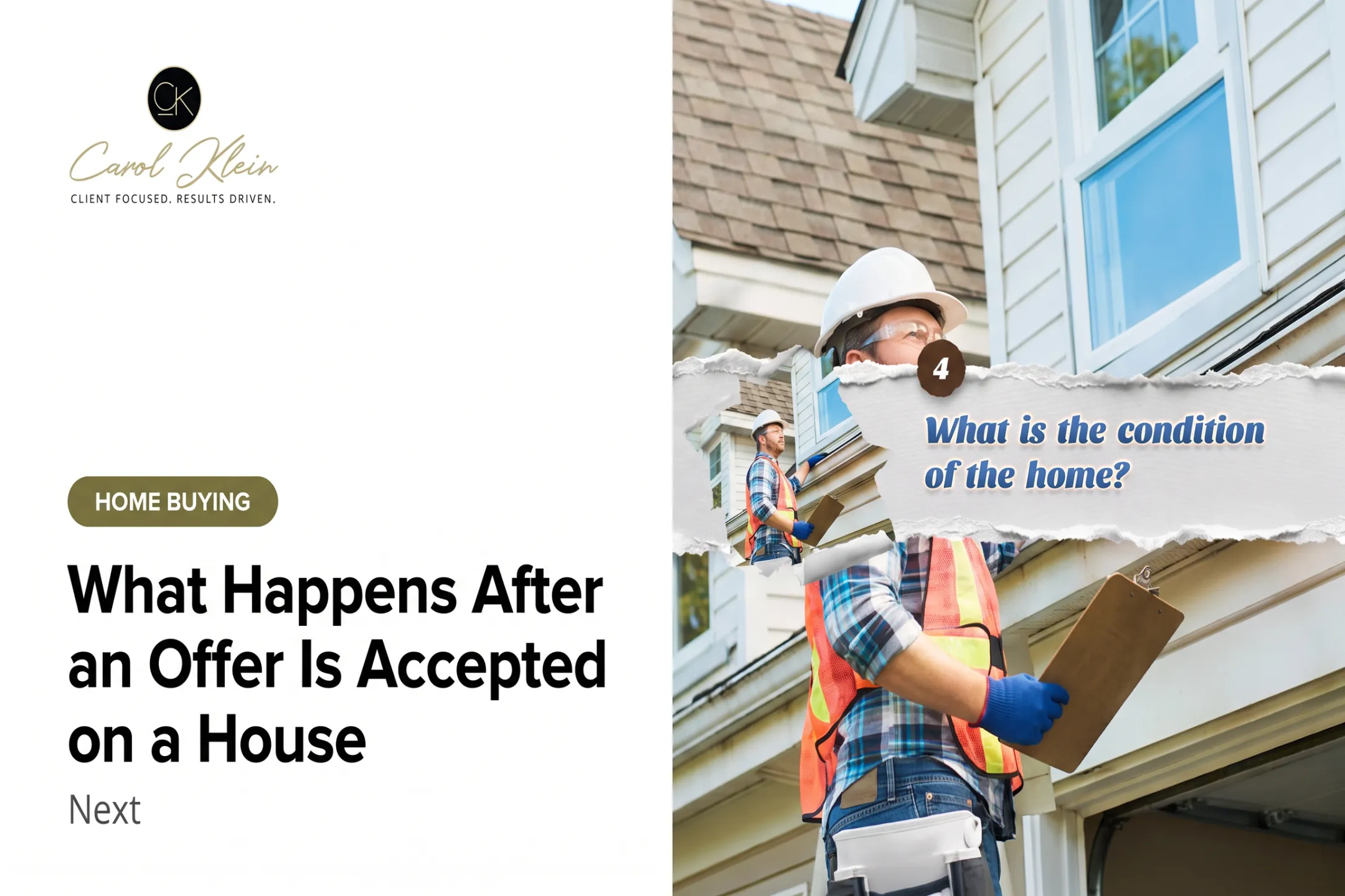 What Happens After an Offer Is Accepted on a House: Next