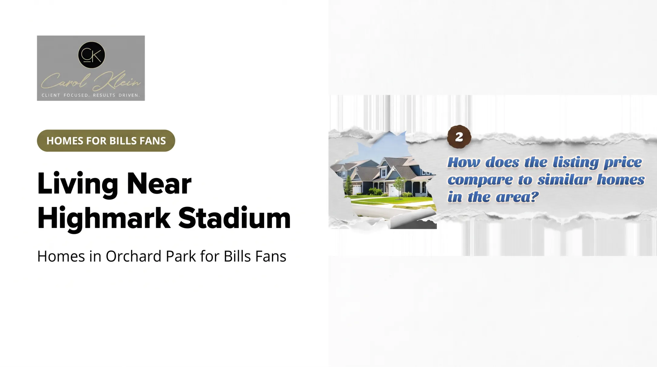 Living Near Highmark Stadium: Homes in Orchard Park for Bills Fans