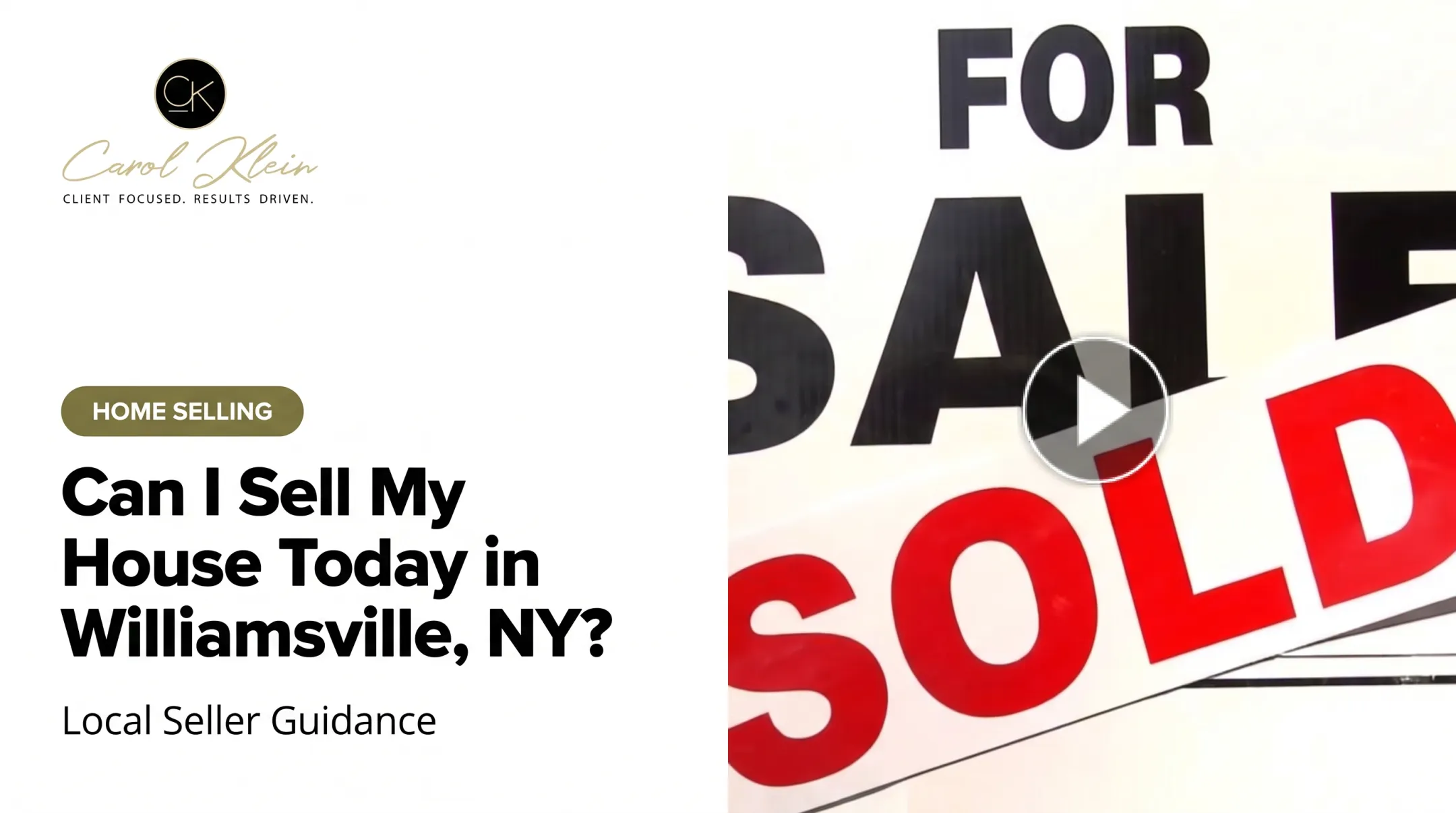 Can I Sell My House Today in Williamsville, NY?