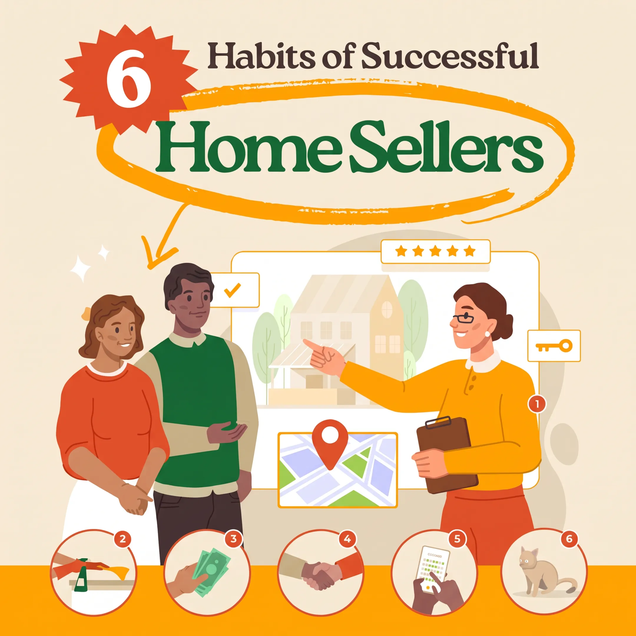Agent discussing home valuation and listing strategy with a seller