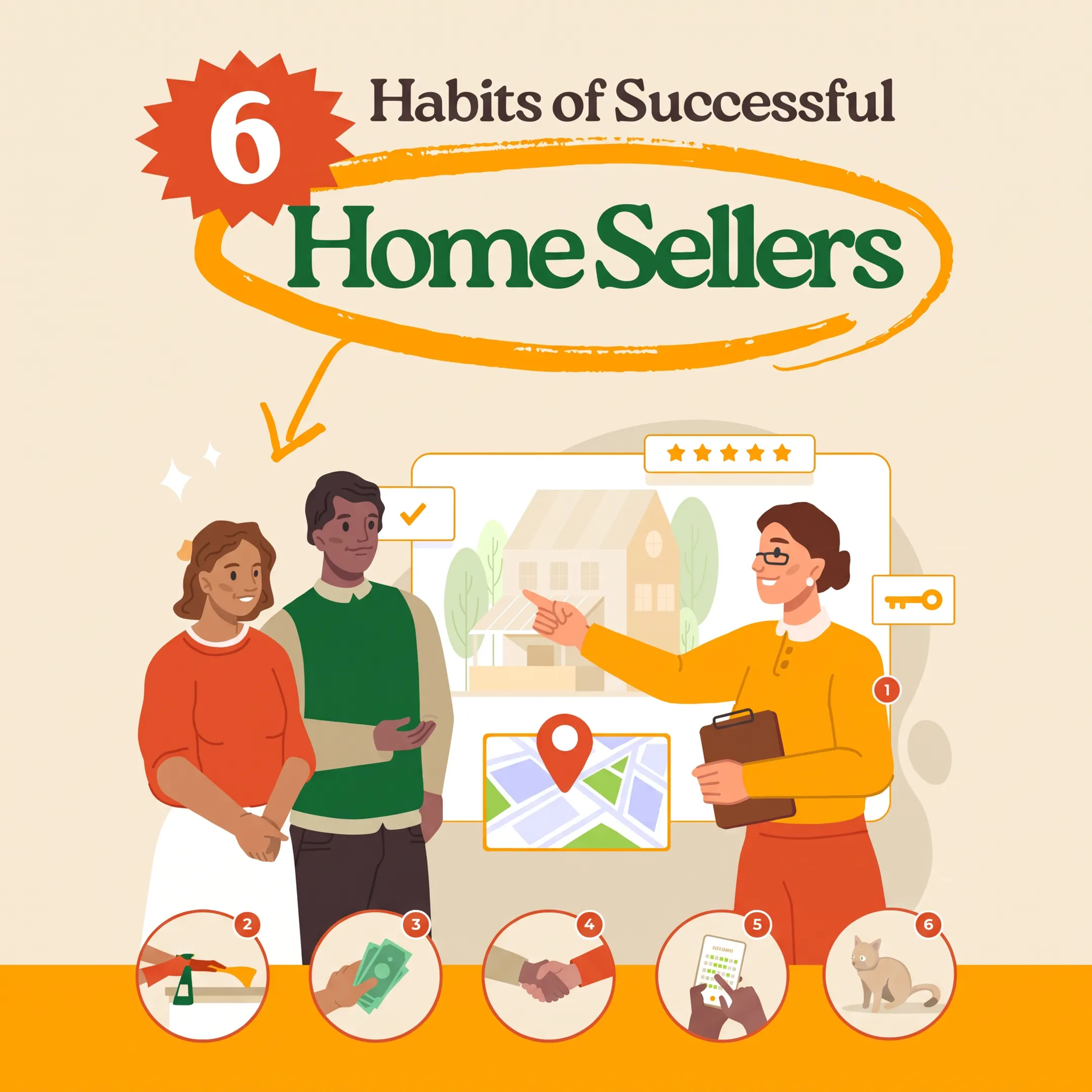 Real estate professional presenting a market analysis to a homeowner