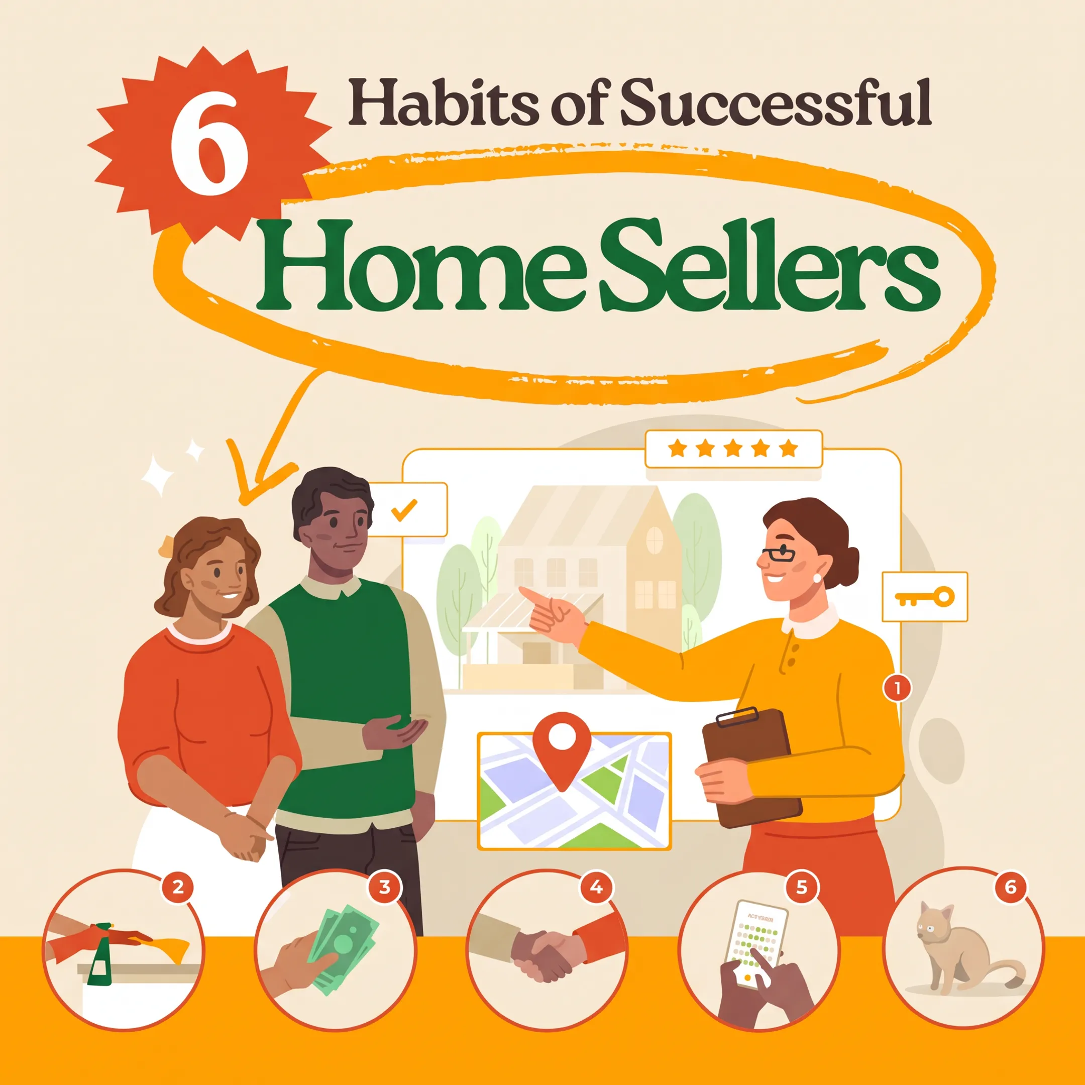Real estate agent discussing a home sale strategy with Western New York homeowners