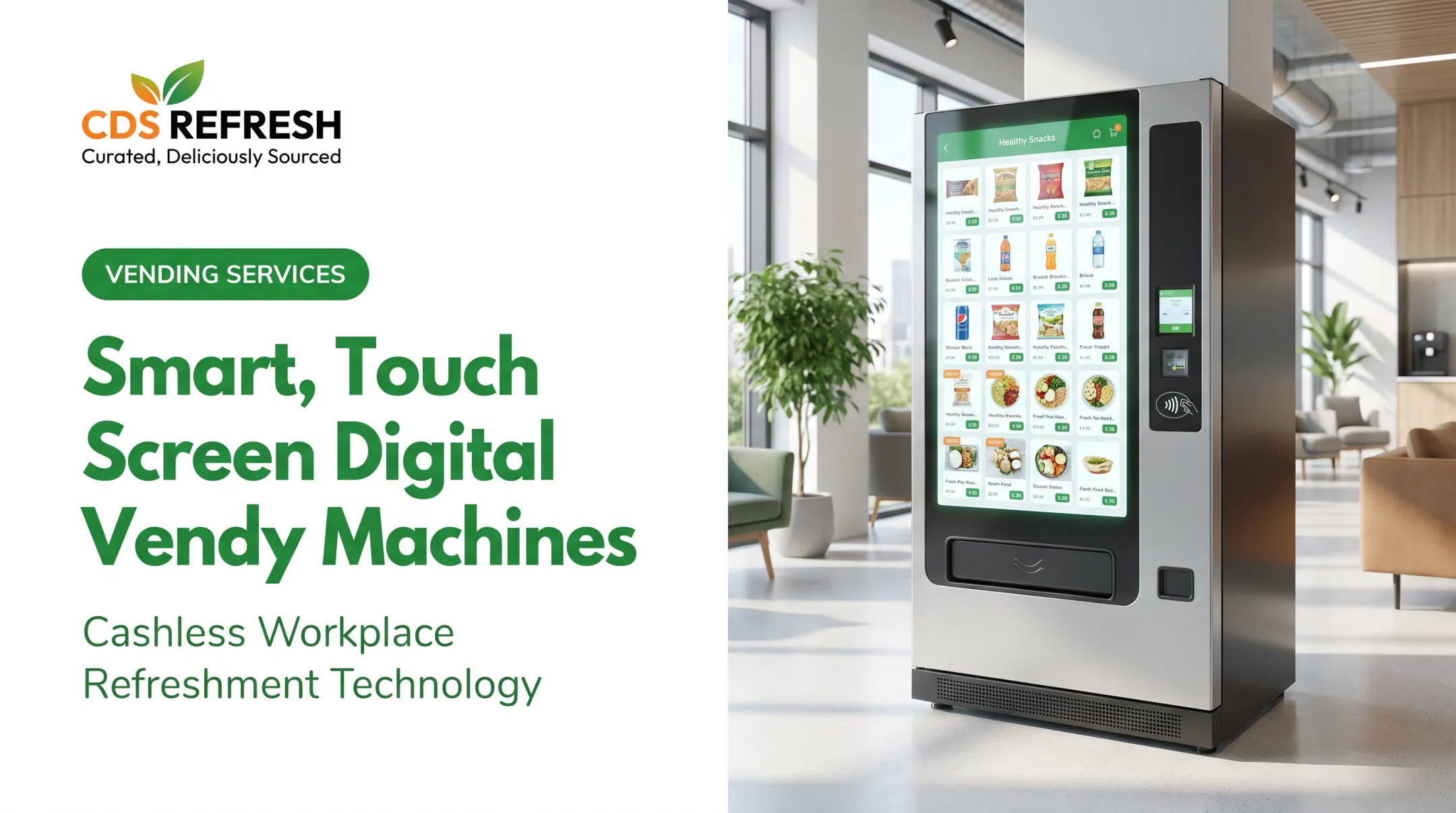 Smart, Touch Screen Digital Vending Machines