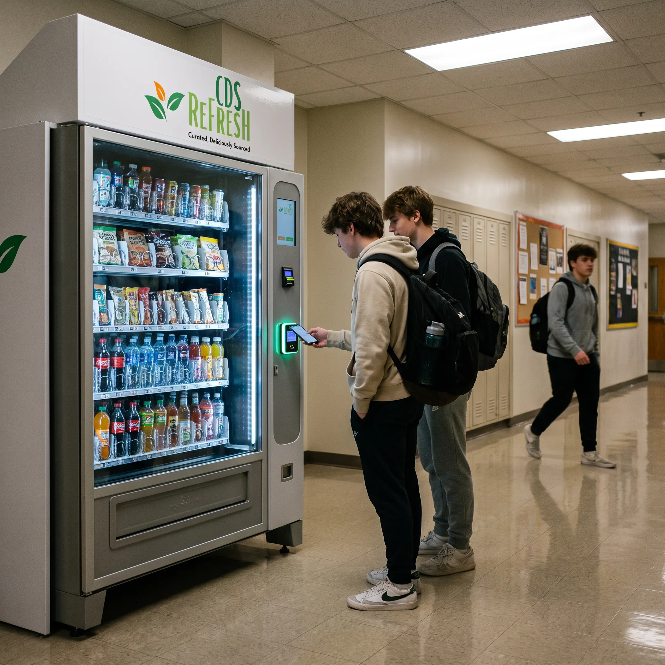 School vending machine area