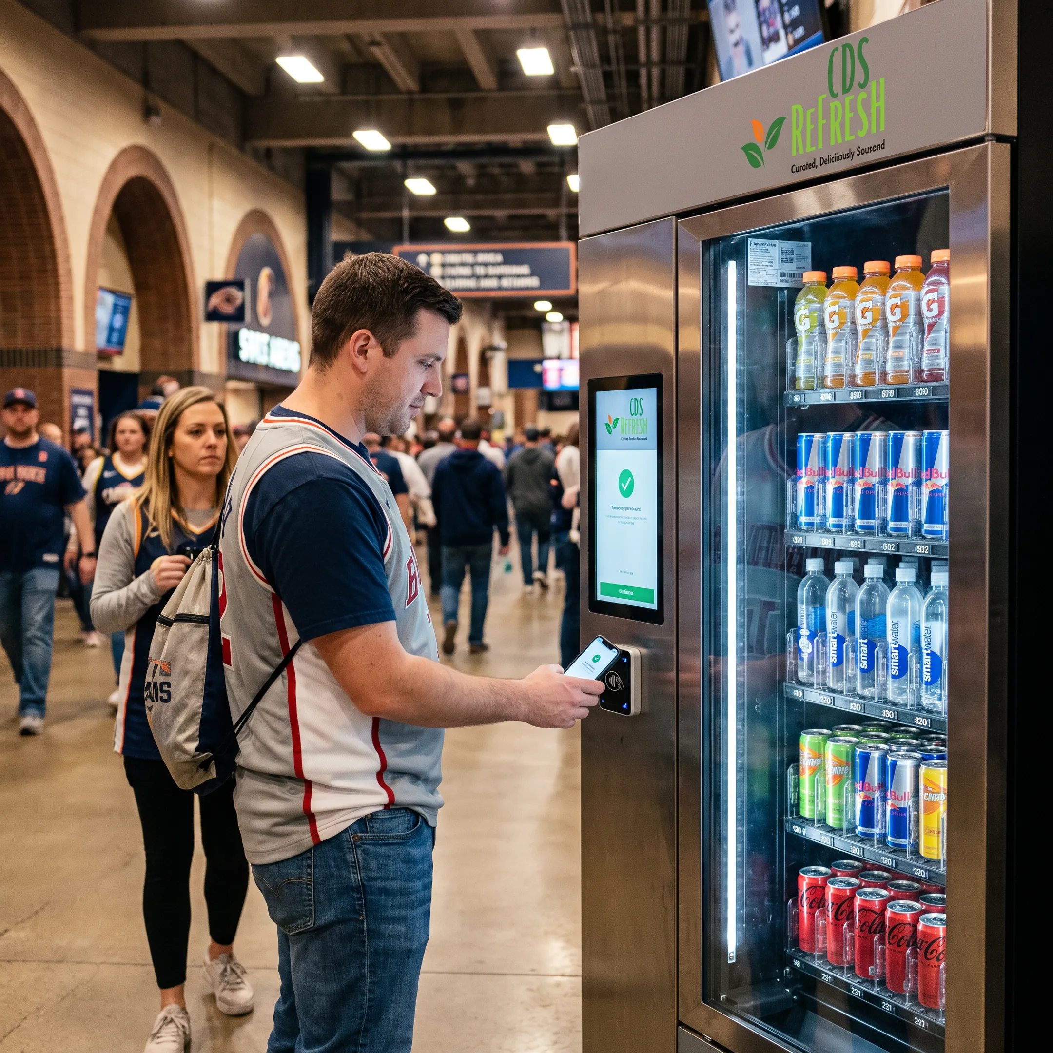 Sports arena vending machine