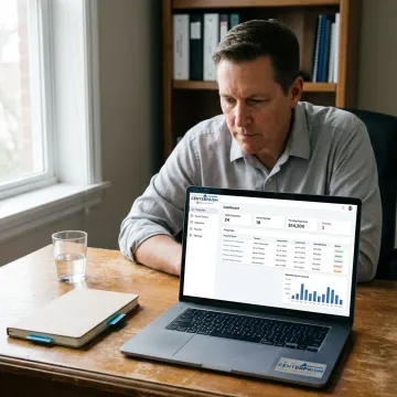 Rental management software dashboard for landlords