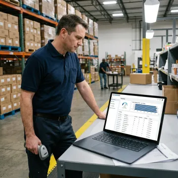 Food distributor inventory management dashboard