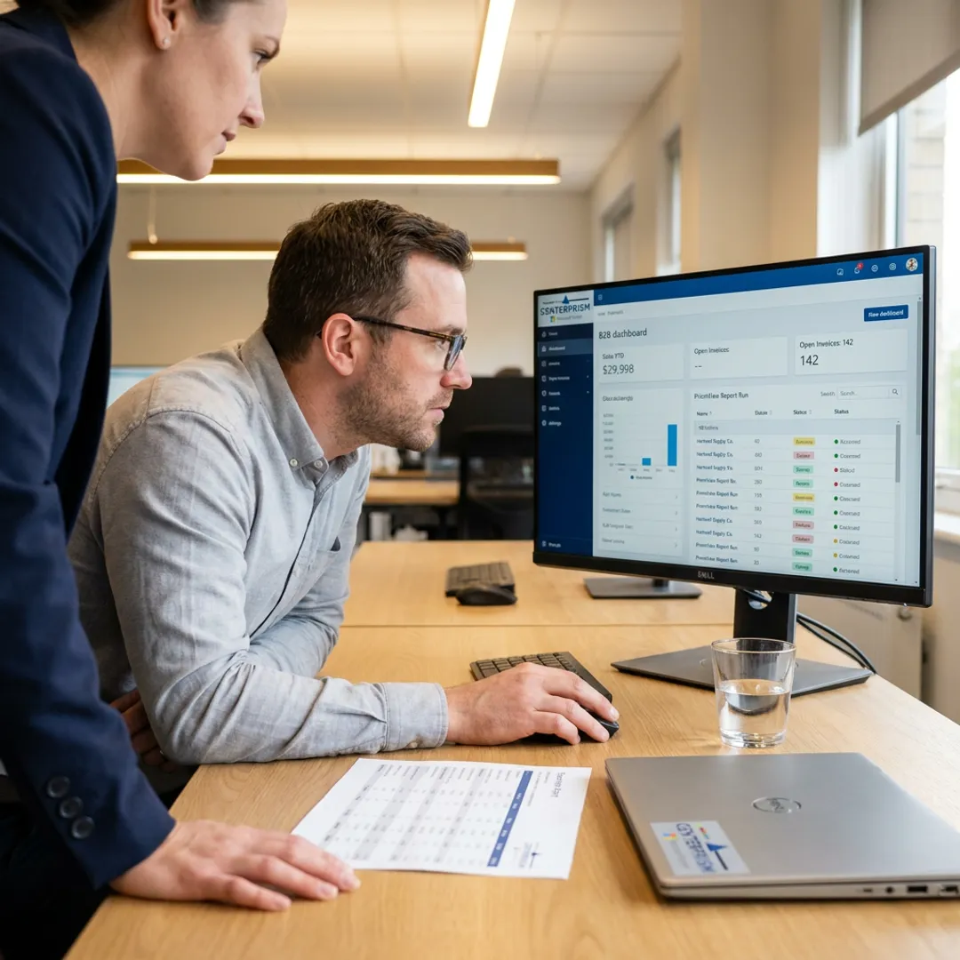 CRM analytics dashboard with customer and sales data
