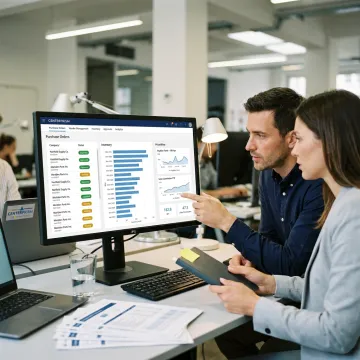 Purchase order management software dashboard