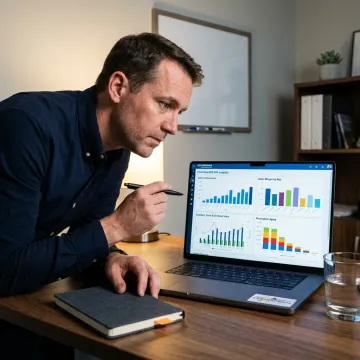 Distributor analytics dashboard on desktop screen