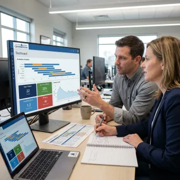 Manufacturing ERP dashboard review