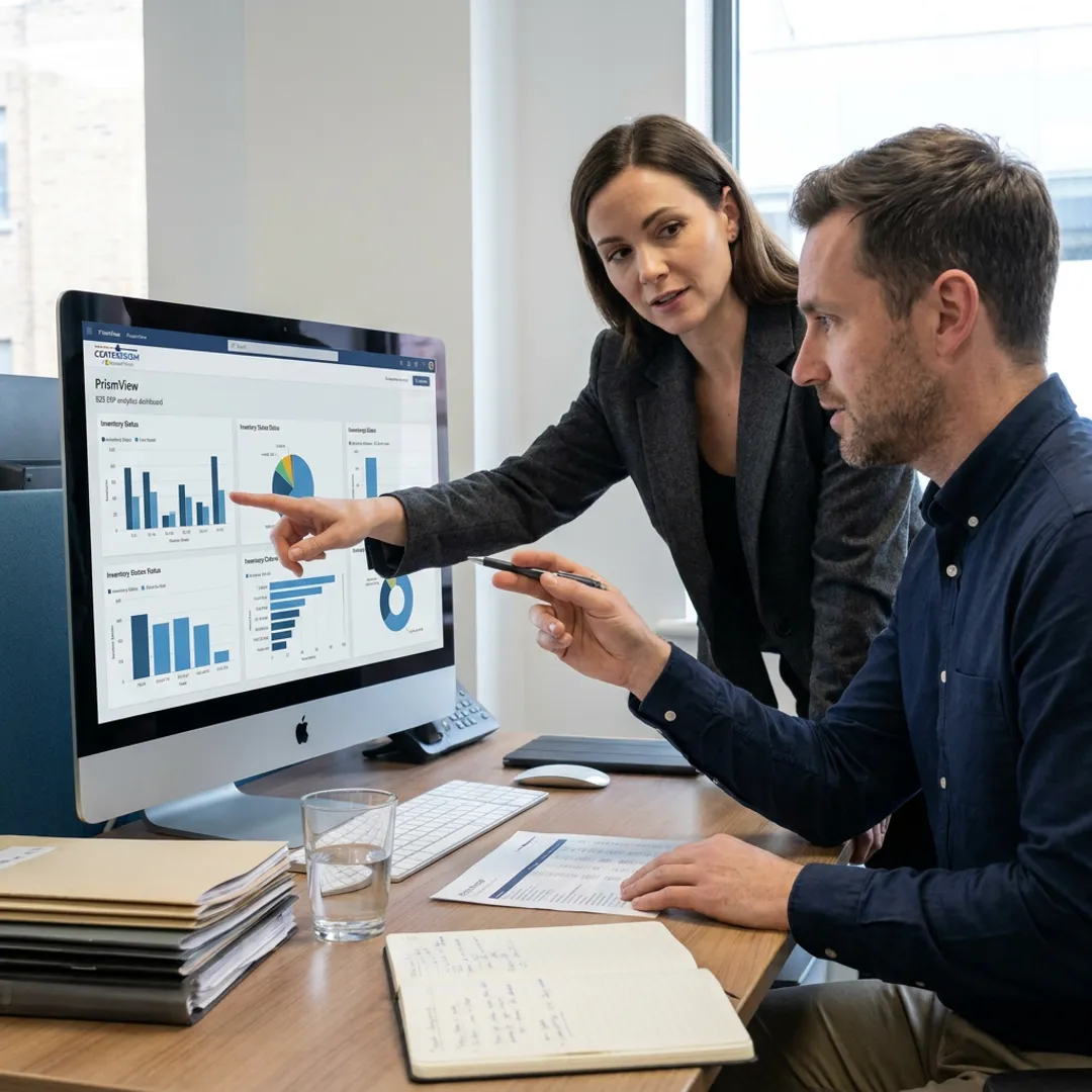 ERP dashboard for supply distribution management