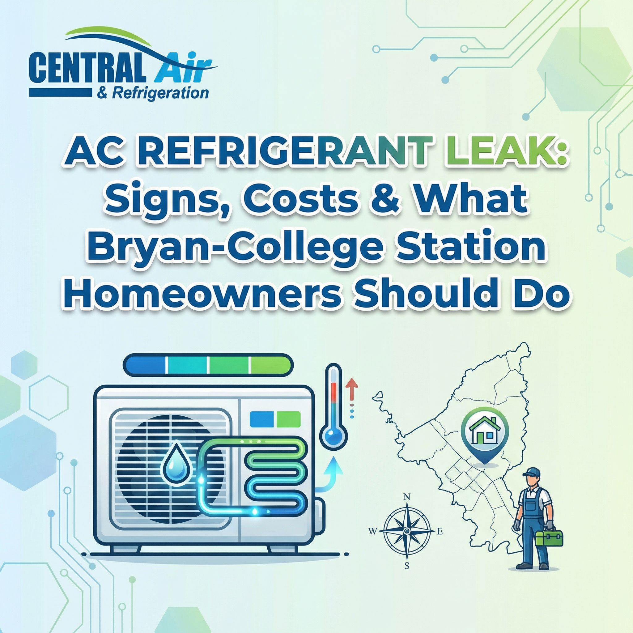 AC Refrigerant Leak: Signs Costs and What Bryan-College Station Homeowners Should Do