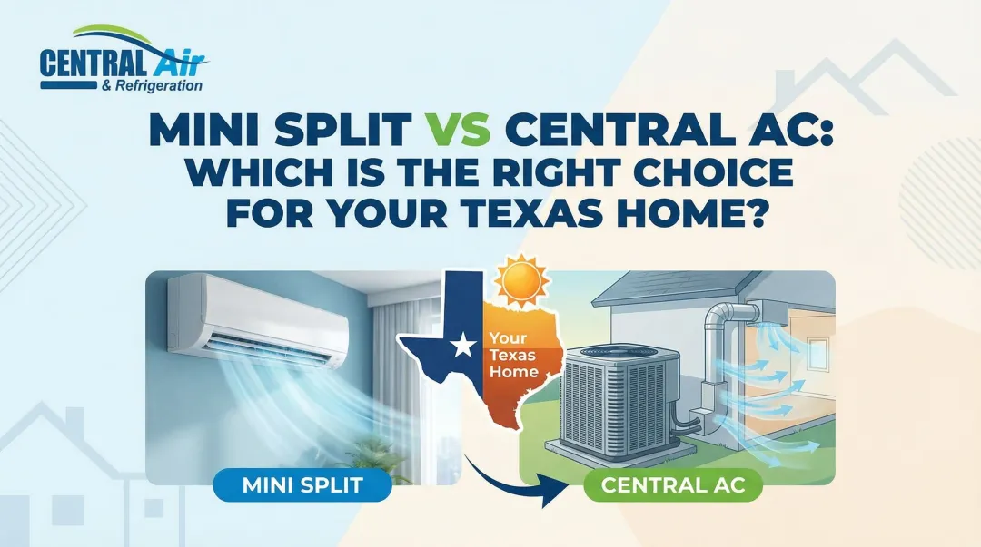 Cover image for Mini Split vs Central AC: Which Is the Right Choice for Your Texas Home?