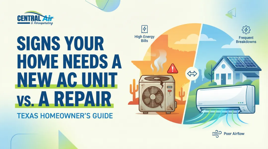 Cover image for Signs Your Home Needs a New AC Unit vs. a Repair – Texas Homeowner's Guide