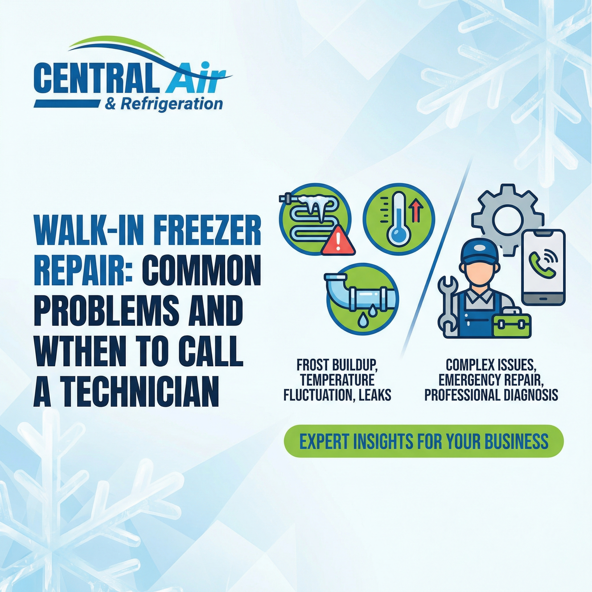 Walk-In Freezer Repair: Common Problems and When to Call a Technician