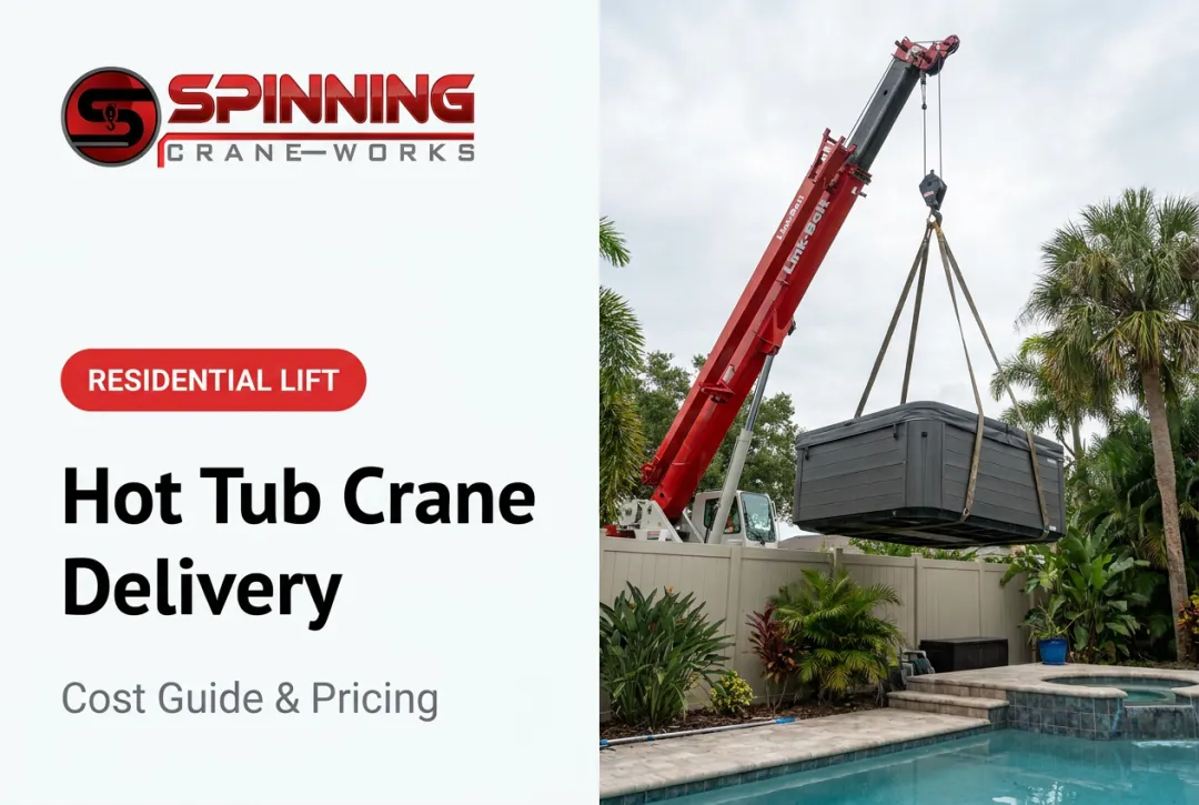 Hot Tub Crane Delivery: Cost Guide & Pricing