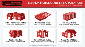 Six common mobile crane lift use cases for residential and commercial structures