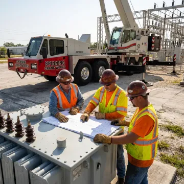 Crane crew planning transformer lift