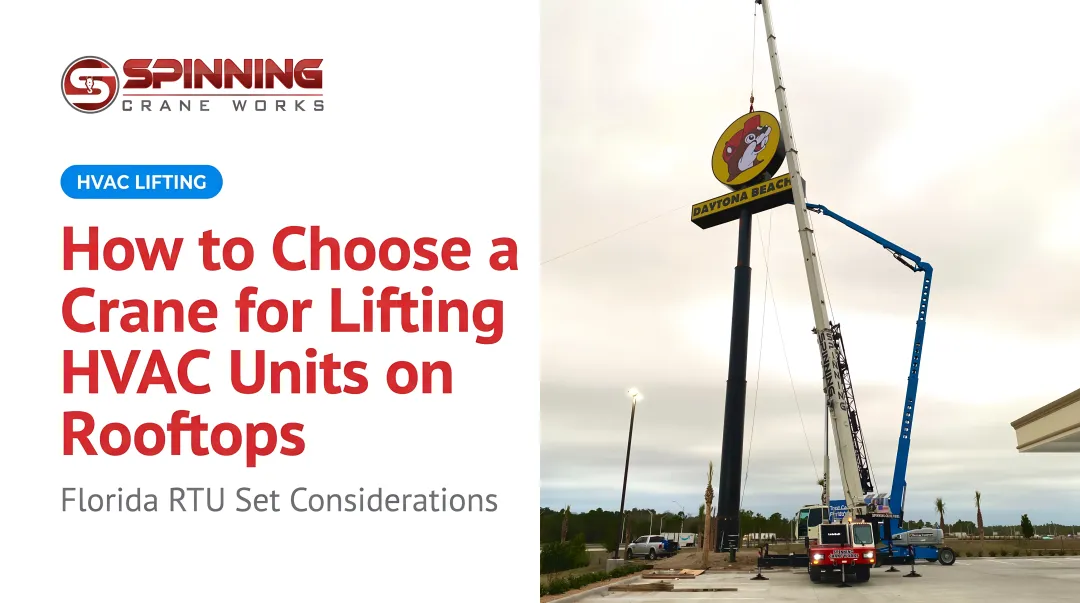 How to Choose a Crane for Lifting HVAC Units on Rooftops