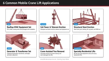 Six common mobile crane lift use cases for residential and commercial structures