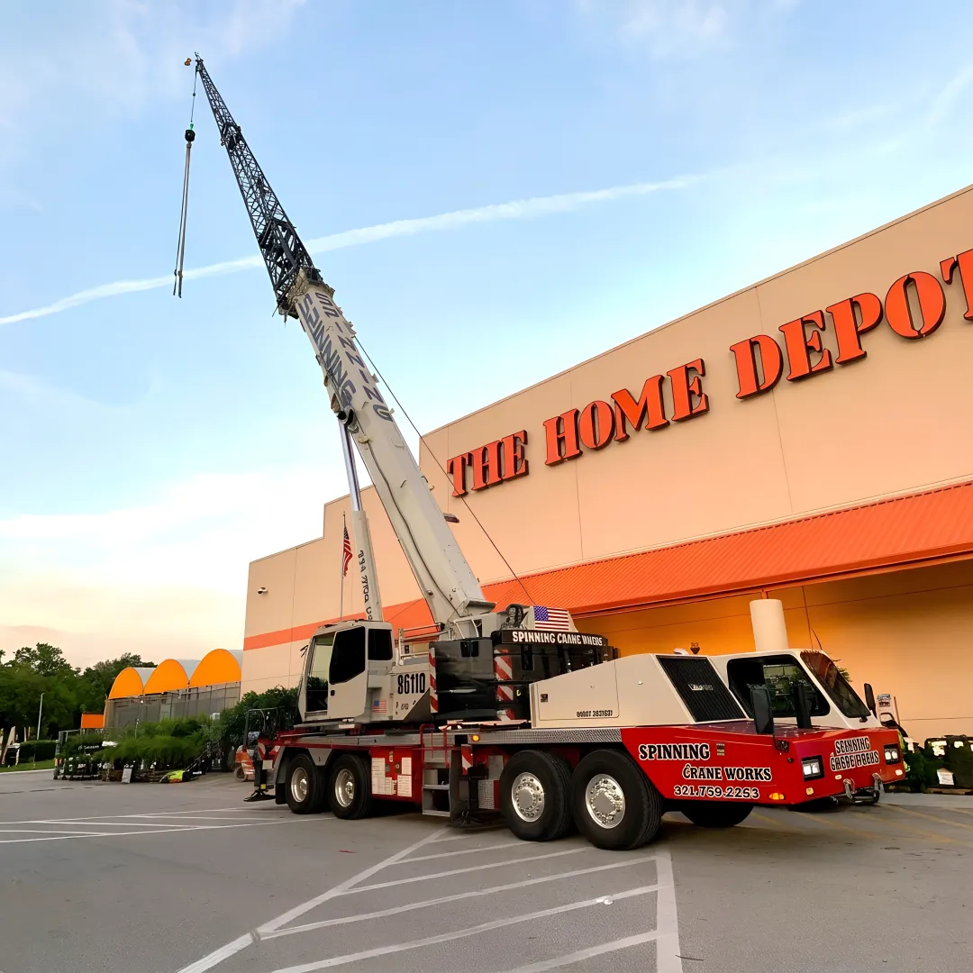 Crane operator preparing a heavy lift