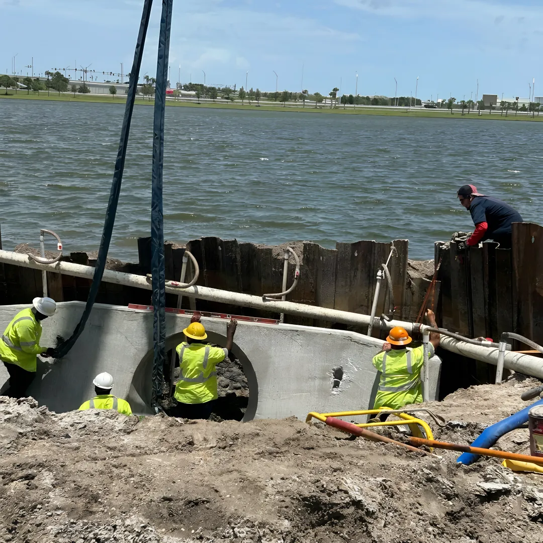 Crane operator coordinating a safe lift