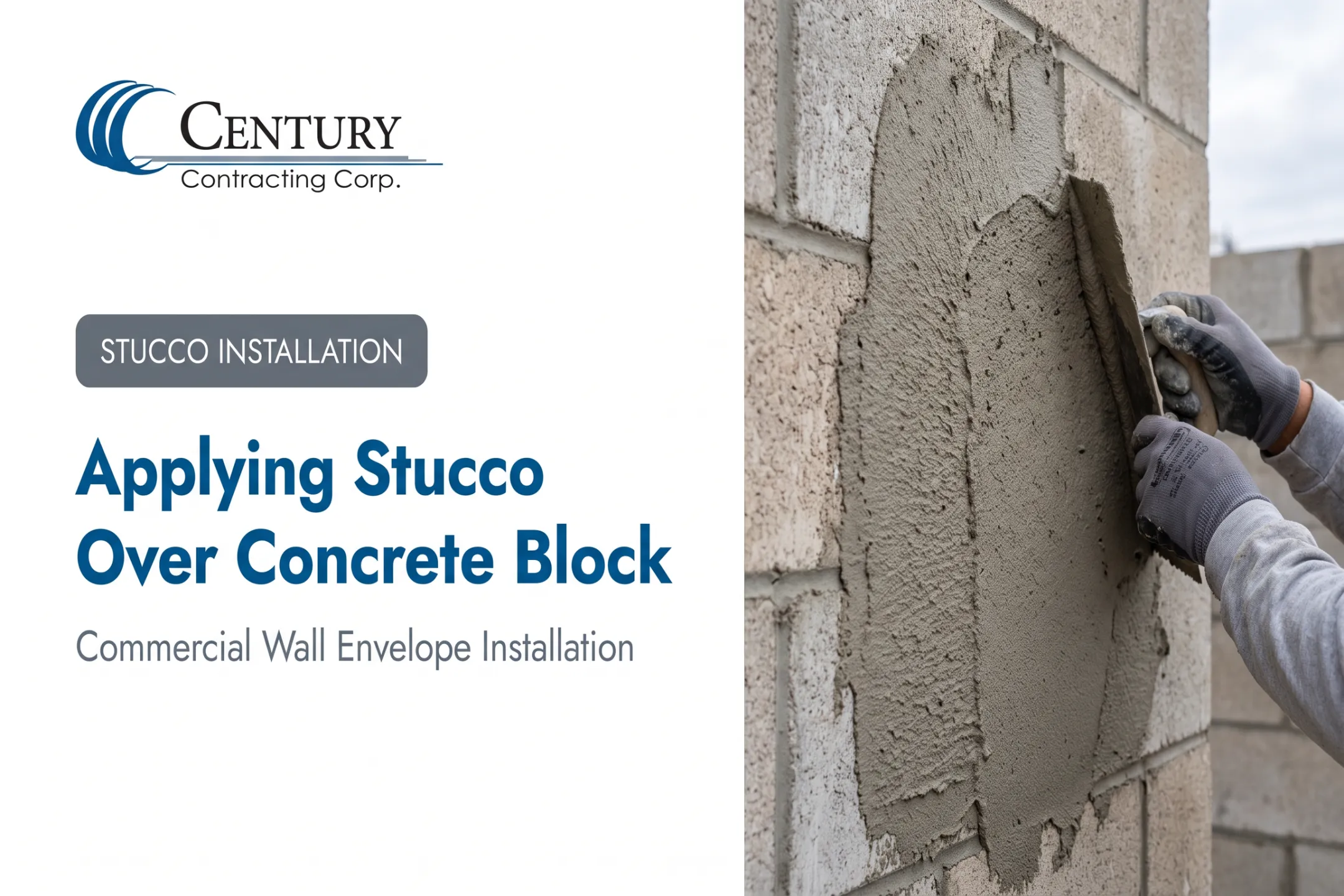 Applying Stucco Over Concrete Block